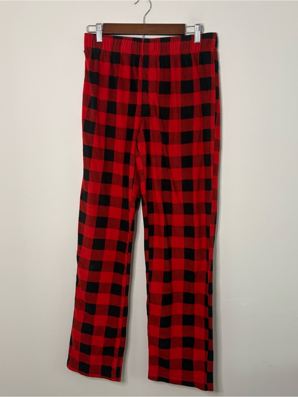 Wondershop Men’s Small Christmas Black Red Fleece Pajamas Pants Holiday Pjs